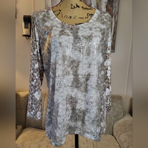 Nurture Long Sleeve Sequin Front Top